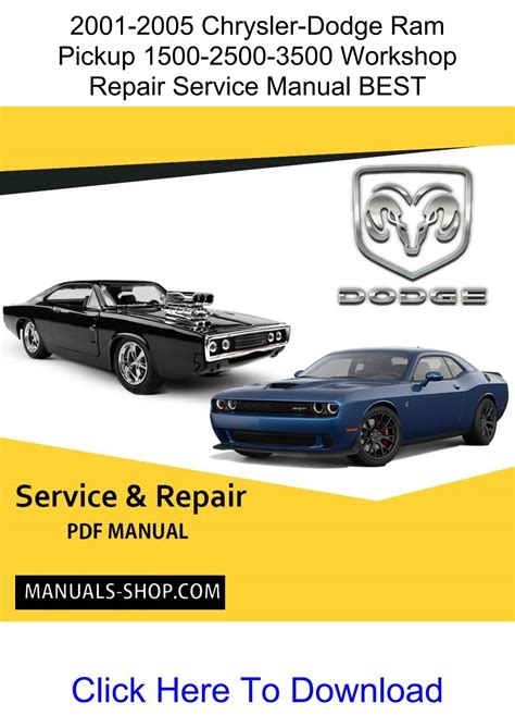 2002 Chrysler Dodge Ram Pickup Truck 1500 2500 3500 Workshop Repair Service Manual