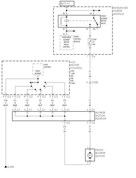 2002 Dodge Grand Caravan Blower Motor Wiring