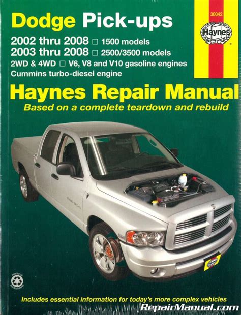 2002 Dodge Ram 1500 Service Repair Manual Software