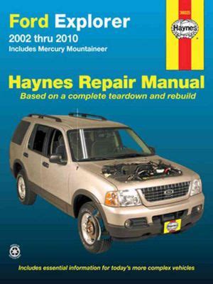 2002 Ford Explorer Service Manual