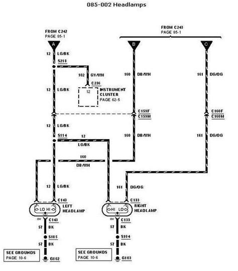 2002 Ford Taurus Headlight Wiring Diagram