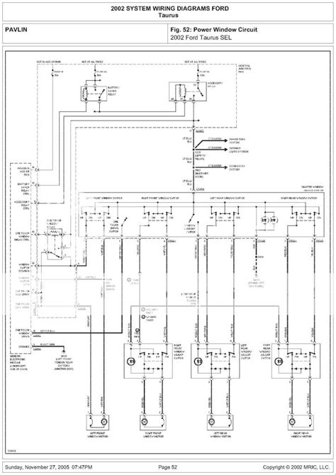 2002 Ford Taurus Power Window Wiring Diagram