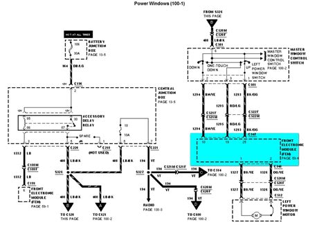 2002 Ford Windstar Wiring Diagram Electric Windows