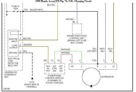 2002 Honda Accord Alternator Wiring Schematics