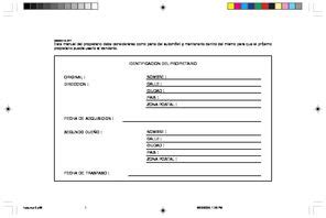 2002 Hyundai Terracan Manual Del Propietario Spanish Manual and Wiring Diagram