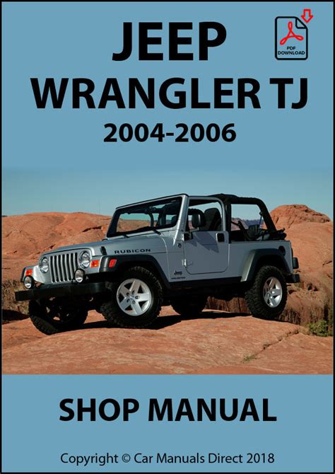 2002 Jeep Wrangler Tj Workshop Service Repair Manual Servic