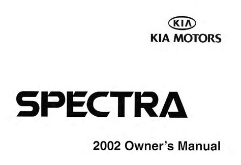 2002 Kia Spectra5 Manual and Wiring Diagram
