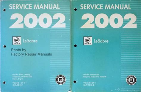 2002 Lasabre Service And Repair Manual