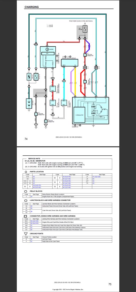 2002 Lexus Gs300 Wiring Diagrams