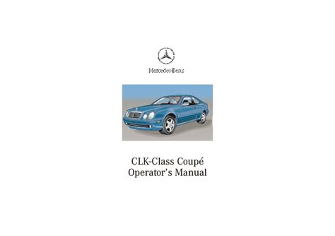 2002 Mercedes Benz Clk Class Clk430 Cabriolet Owners Manual