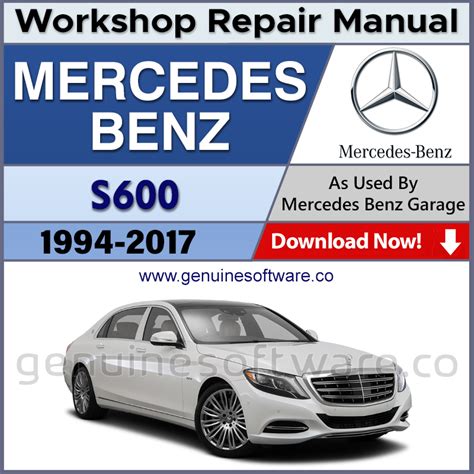 2002 Mercedes Benz S600 Service Repair Manual Software