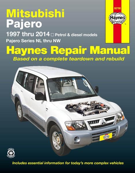 2002 Mitsubishi Pajero Np Service Repair Workshop Manual