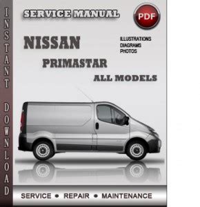 2002 Nissan Primastar Workshop Repair Manual