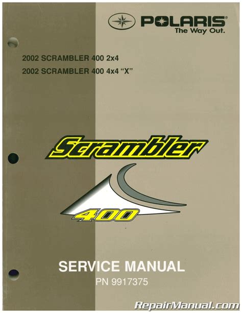 2002 Polaris Scrambler 400 Service Manual