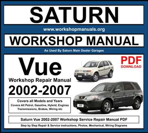 2002 Saturn Vue Owners Manual Free