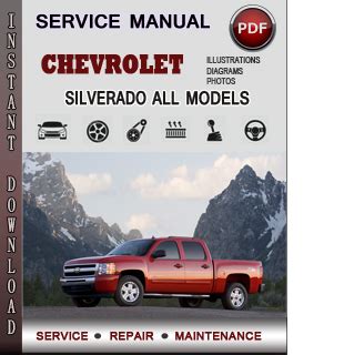 2002 Silverado All Models Service And Repair Manual
