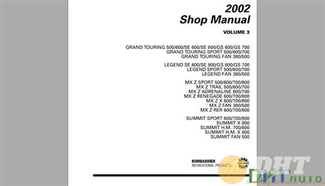 2002 Skidoo Factory Service Manuals Download