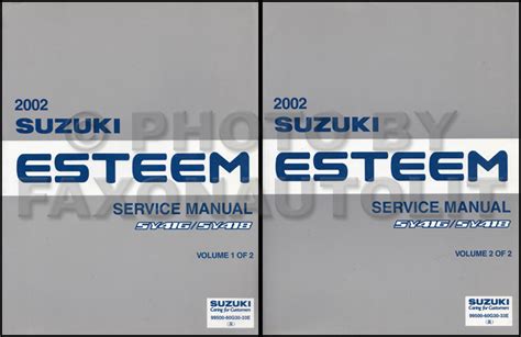 2002 Suzuki Esteem Service Manual Torrent