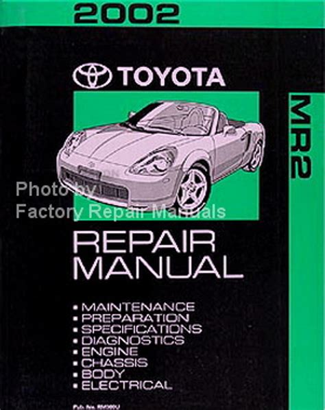 2002 Toyota Mr2 Spyder Service Repair Manual Software