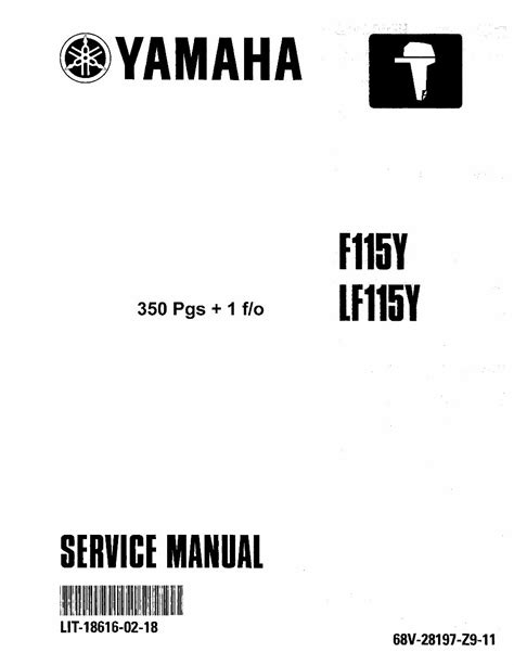 2002 Yamaha 115tlra Outboard Service Repair Maintenance Manual Factory