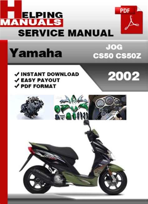 2002 Yamaha Jog Cs50 Cs50z Service Repair Manual Download