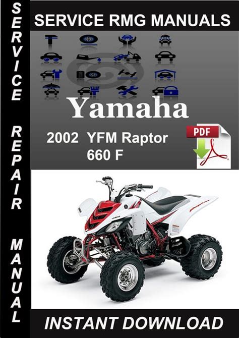 2002 Yamaha Yfm Raptor 660 F Service Repair Manual Download