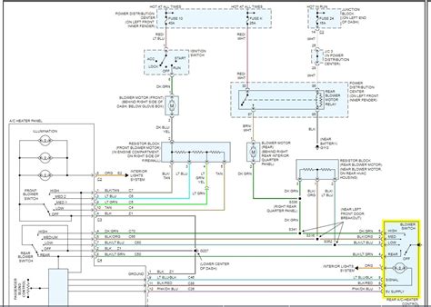 2002 dodge dakota blower resistor wiring diagram 