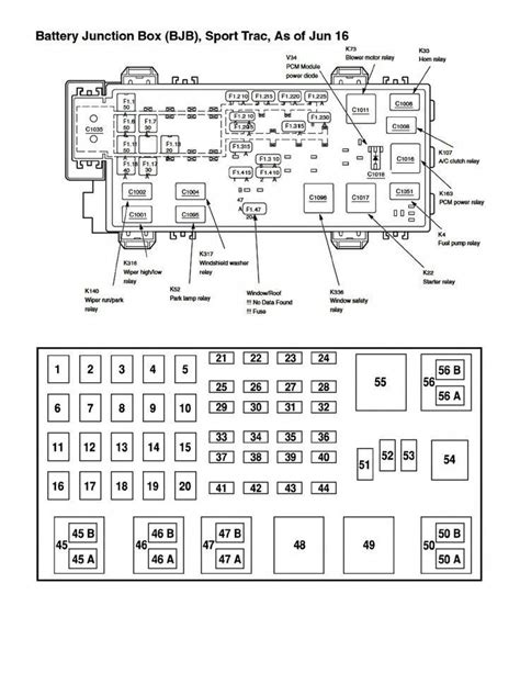 2002 ford explorer fuse diagram power windows 