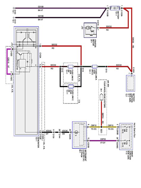 2002 ford ranger alternator wiring diagram 