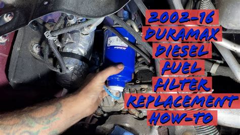 2002 gmc duramax fuel filter location 