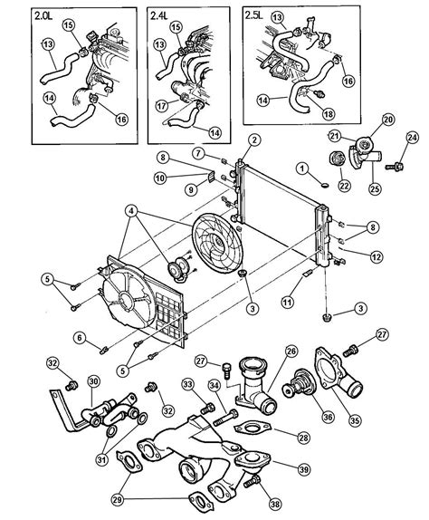 2002 sebring engine diagram radiator 