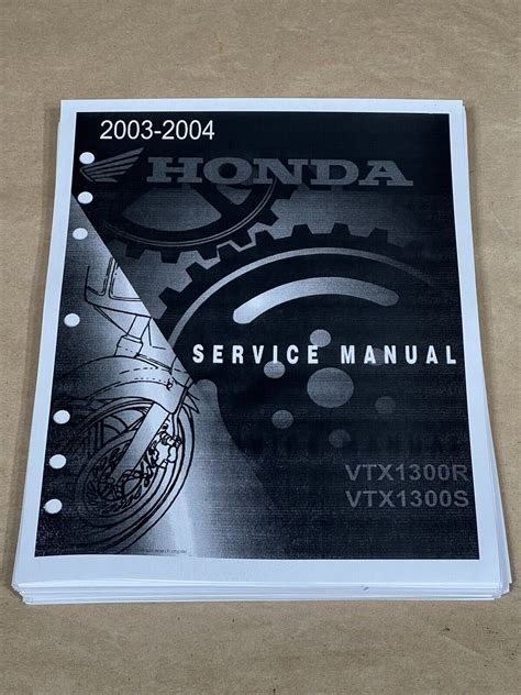 2003 2004 Honda Vtx1300s Vtx1300r Service Repair Manual Instant Download