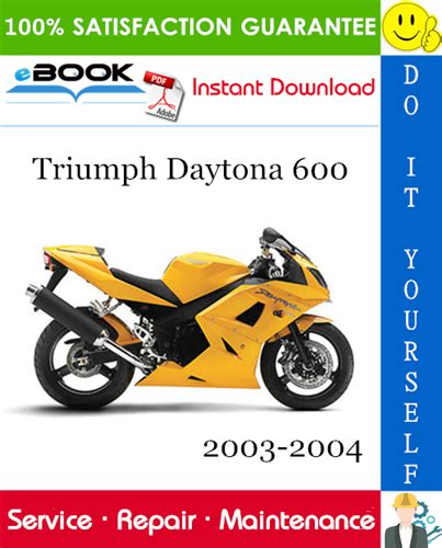 2003 2004 Triumph Daytona 600 Service Repair Workshop Manual Download 2003 2004