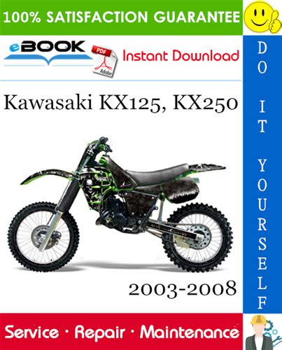 2003 2008 Kawasaki Kx125 Repair Service Manual Motorcycle Pdf Download