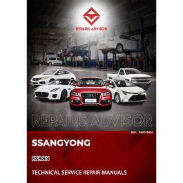 2003 2008 Ssangyong Kyron Workshop Repair Service Manual Best Download