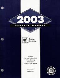 2003 Buick Century Service Repair Manual Software