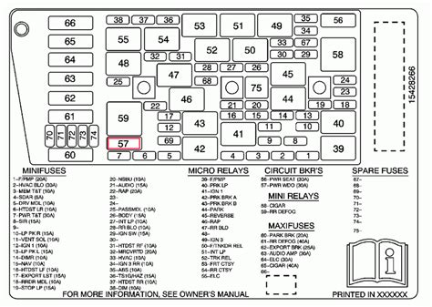 2003 Cadillac Deville Fuse Box Diagram Wiring Schematic