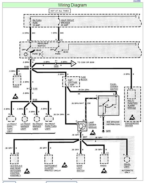 2003 Chevy Cavalier Headlight Wiring Diagram