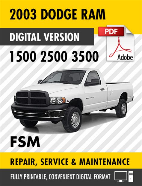 2003 Dodge Ram Service Manual Instant Download 03