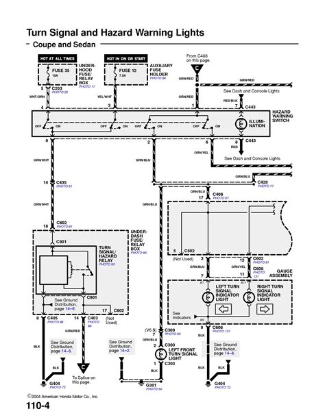 2003 Honda Accord Turn Signal Wiring Diagram