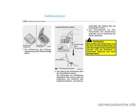 2003 Hyundai Santa FE Betriebsanleitung German Manual and Wiring Diagram