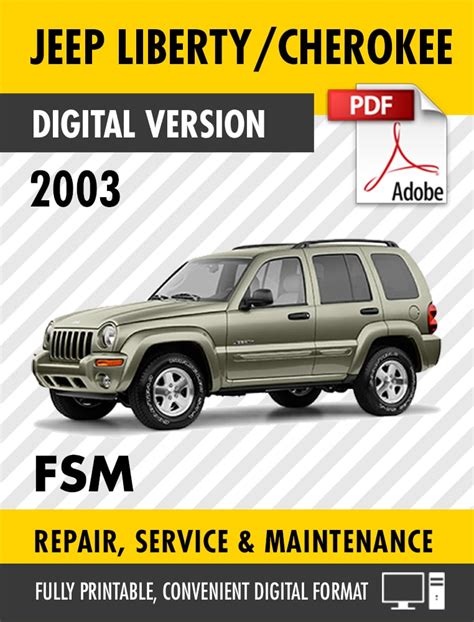 2003 Jeep Liberty Cherokee Kj Service Repair Manual