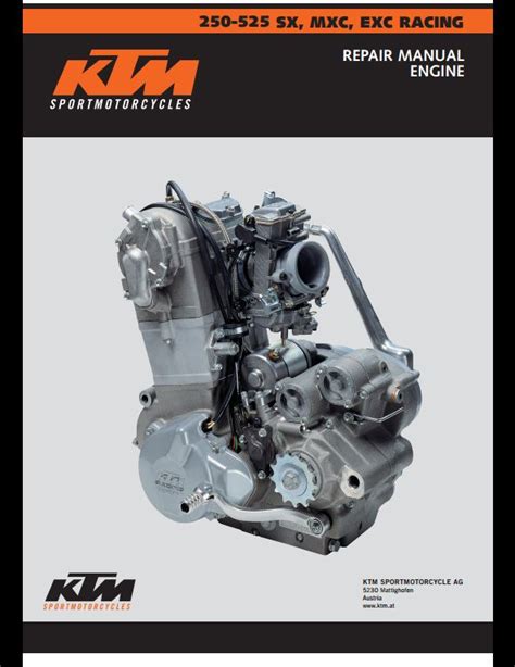 2003 Ktm 250 Sx Engine Service Repair Workshop Manual