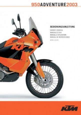 2003 Ktm 950 Adventure Adventure S Workshop Repair Service Manual