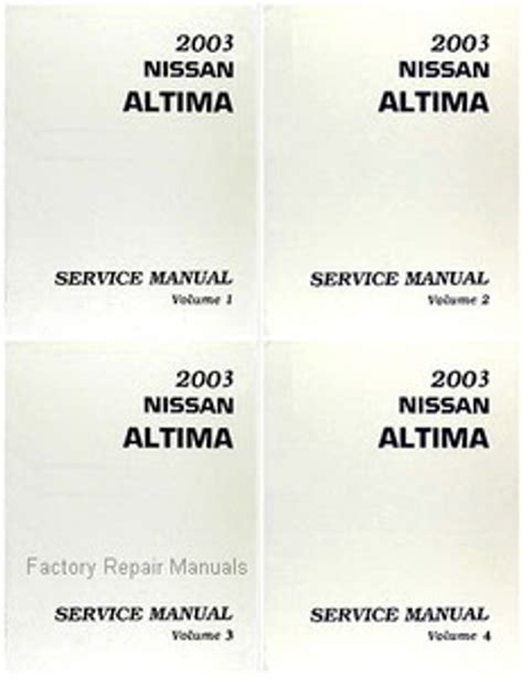 2003 Nissan Altima Factory Service Repair Manual