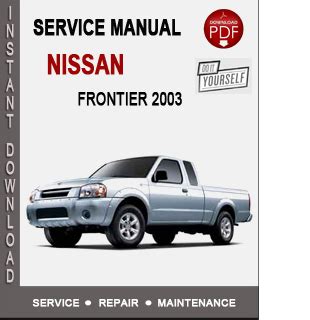 2003 Nissan Frontier Owners Manual