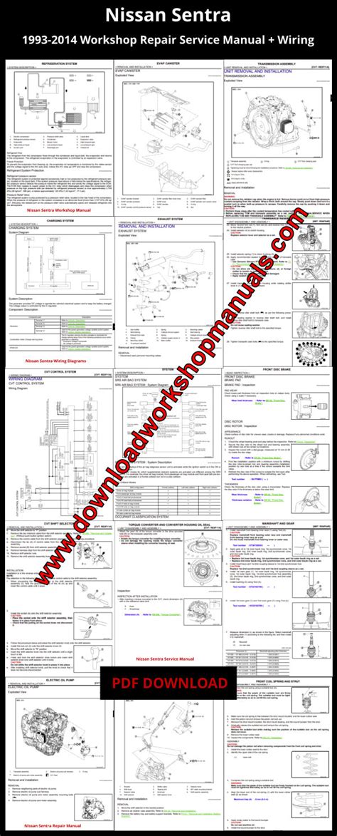 2003 Nissan Sentra Workshop Service Manual