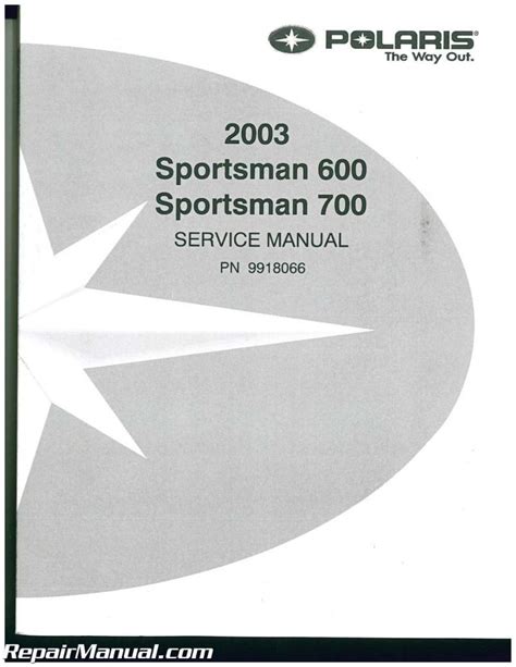 2003 Polaris Sportsman 600 Factory Service Repair Manual