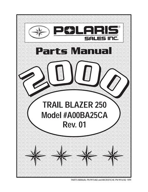 2003 Polaris Trail Blazer 250 400 Workshop Service Repair Manual Download