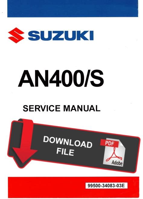 2003 Suzuki An400 Service Repair Manual Download